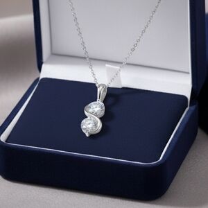 Moissanite 2 CTW Pendant Necklace